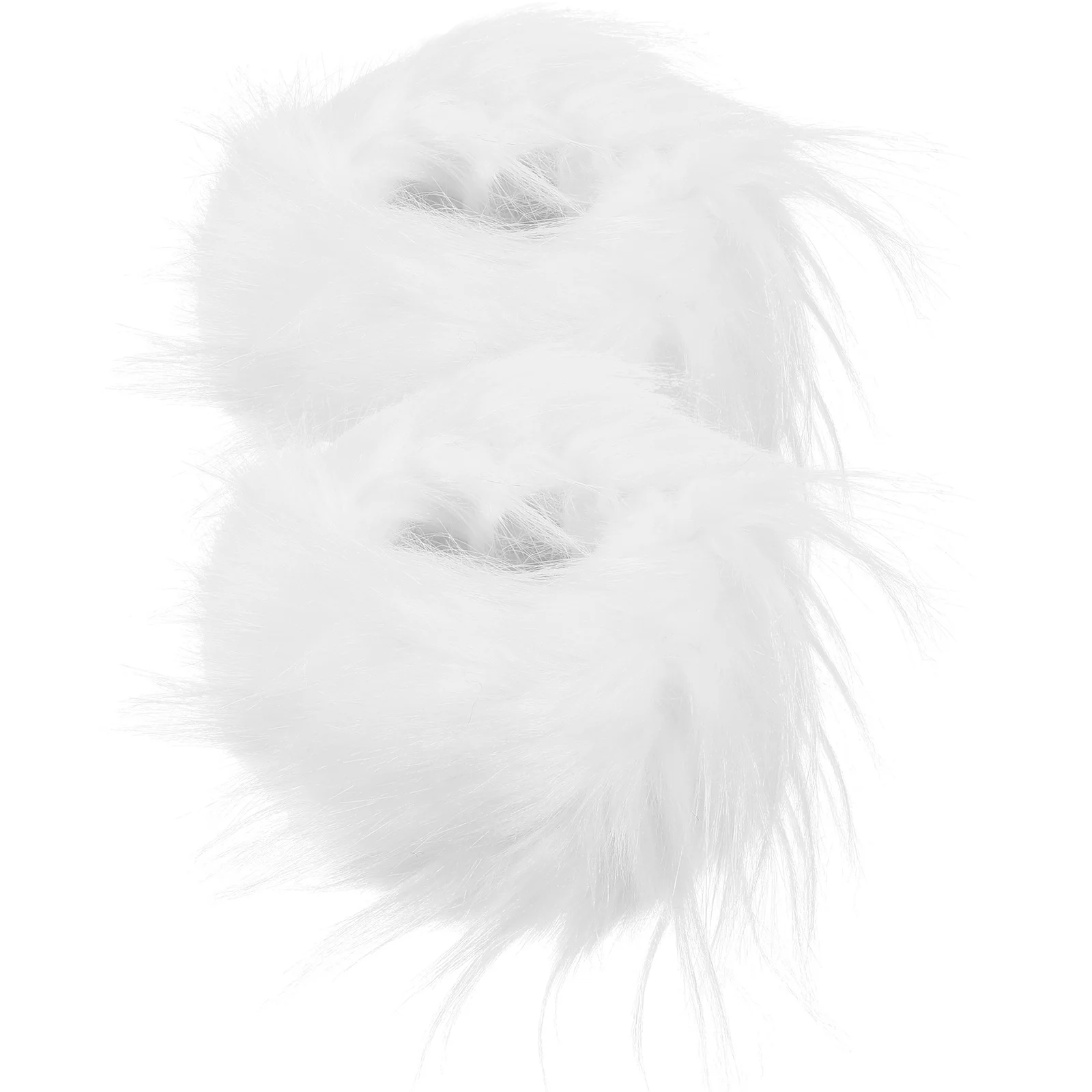 

Cuff Bracelet Wrist Warmers Girls Accessories Imitation Raccoon Wool and Cloth for Women Women's