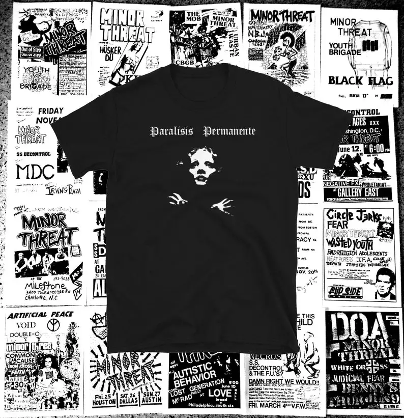 

Paralisis Permanente short sleeve shirt | punk crust dbeat hardcore punk discharge tragedy his hero is gone