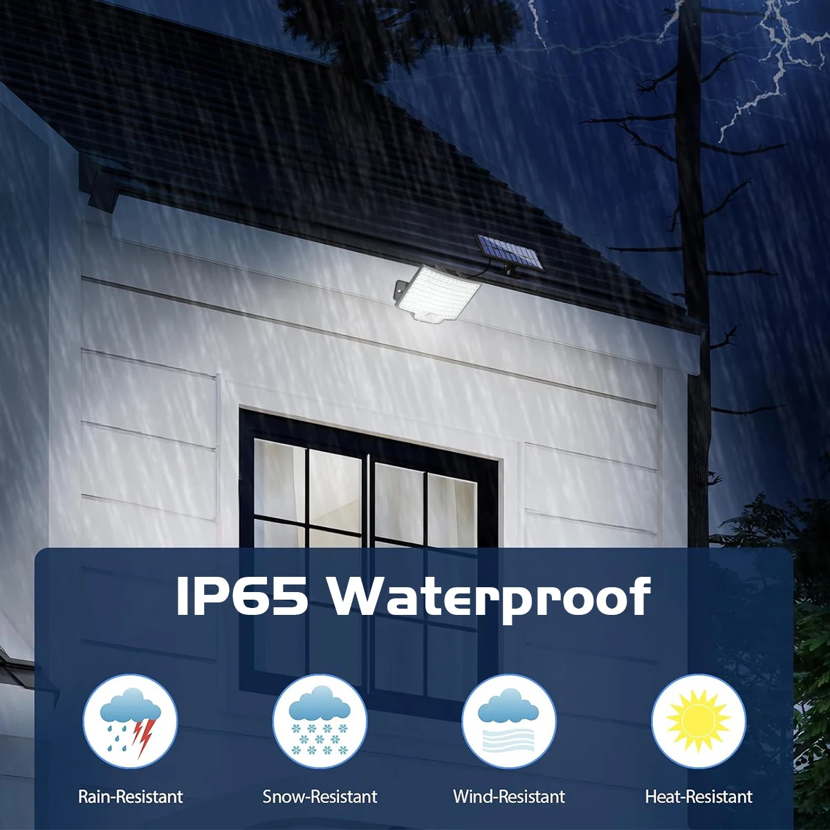 ضوء الشمس للخارجية 106/122 LED ضوء الشمس في الهواء الطلق مع مستشعر الحركة IP65 مقاوم للماء 120 ° زاوية الإضاءة ضوء الجدار الشمسي #5