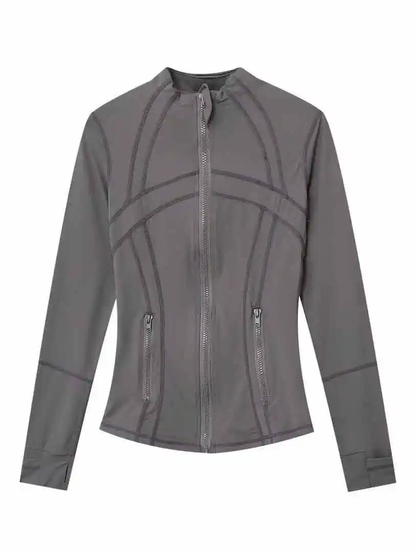 

Women's Yoga Wear Slim Fit Long Sve Sun Protection Light Weight Elastic Outerwear Breathable Moisture ng Fitn Top