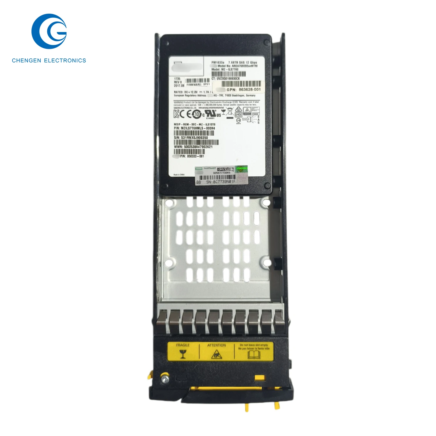 Prezzo economico P9M59B 3Par 8000 15,36 TB Sas Sff (2,5 pollici) Software SSD Fattore di forma piccola Unità a stato solido