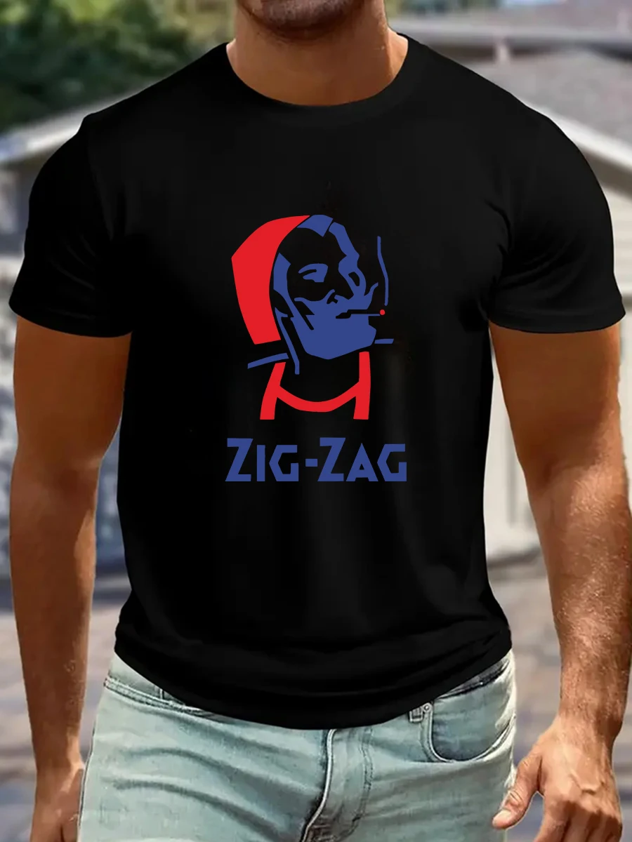 تي شيرت صيفي غير رسمي تي شيرت مغسول تي شيرت فضفاض كبير الحجم بأكمام قصيرة مع أنماط فريدة من نوعها عصرية وممتعة