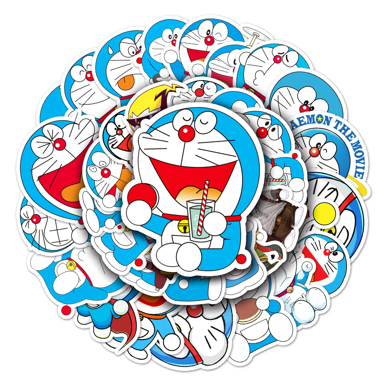 10/52 قطعة عبقور أنيمي الكتابة على الجدران ملصقات مضحك الرسوم المتحركة الكرتون مائي DIY بها بنفسك الأمتعة الهاتف الغيتار سجل القصاصات الكلاسيكية ألعاب أطفال