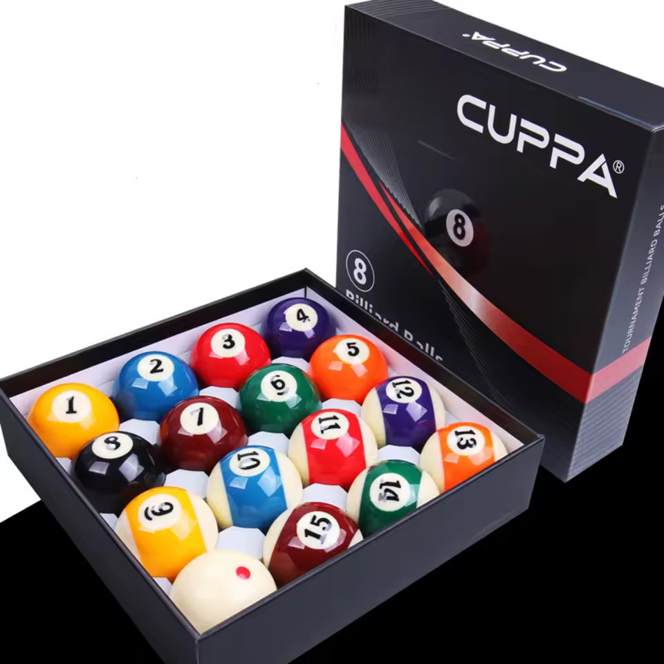 CUPPA Phenolic Resin Series Billiard Pool Ball 2-1/4" (57.2mm) Set