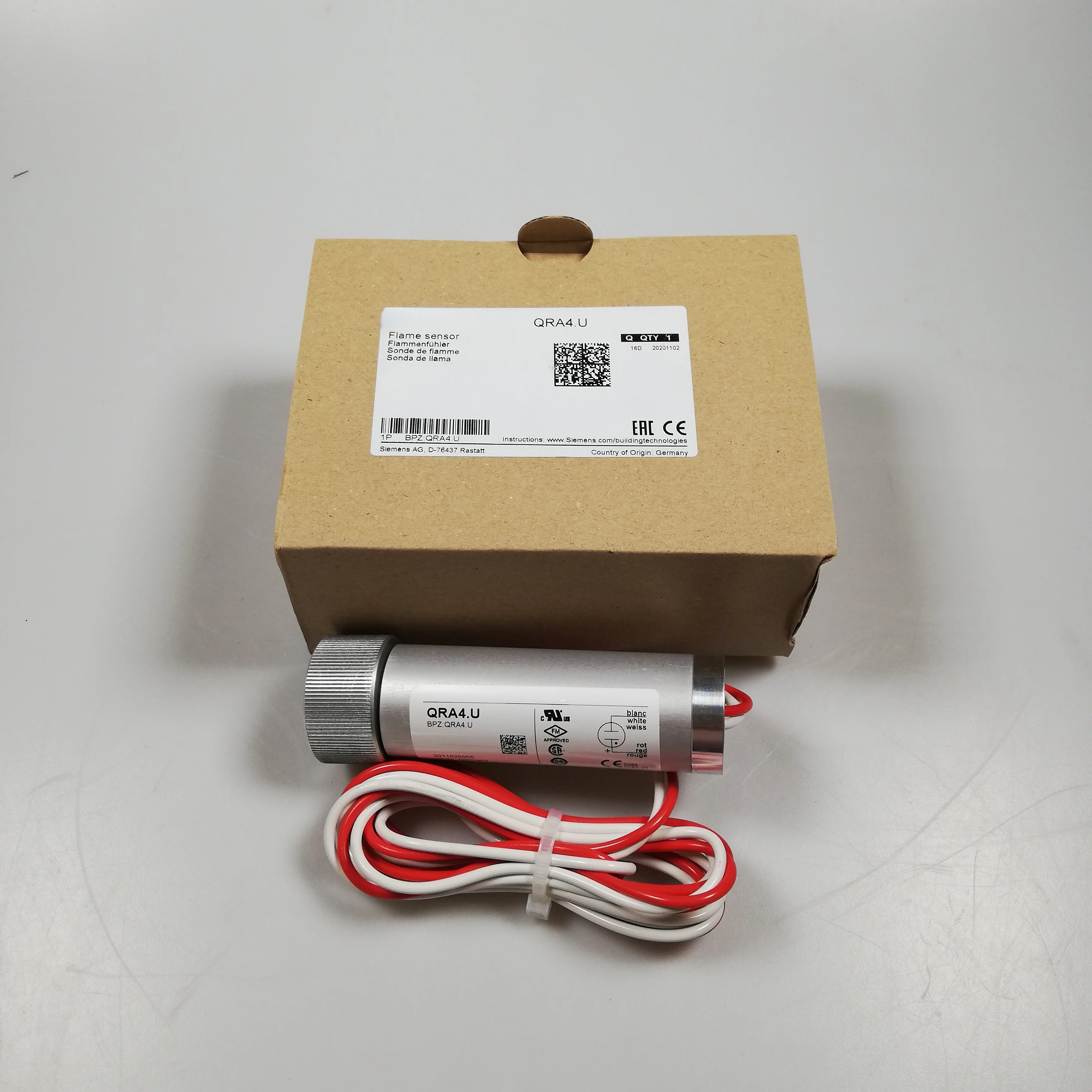 UV Flame Detector QRA4.U QRA4M.U Compatible OEM & Replacement Parts High Sensitive UV Tube Burner Boiler Spare Parts