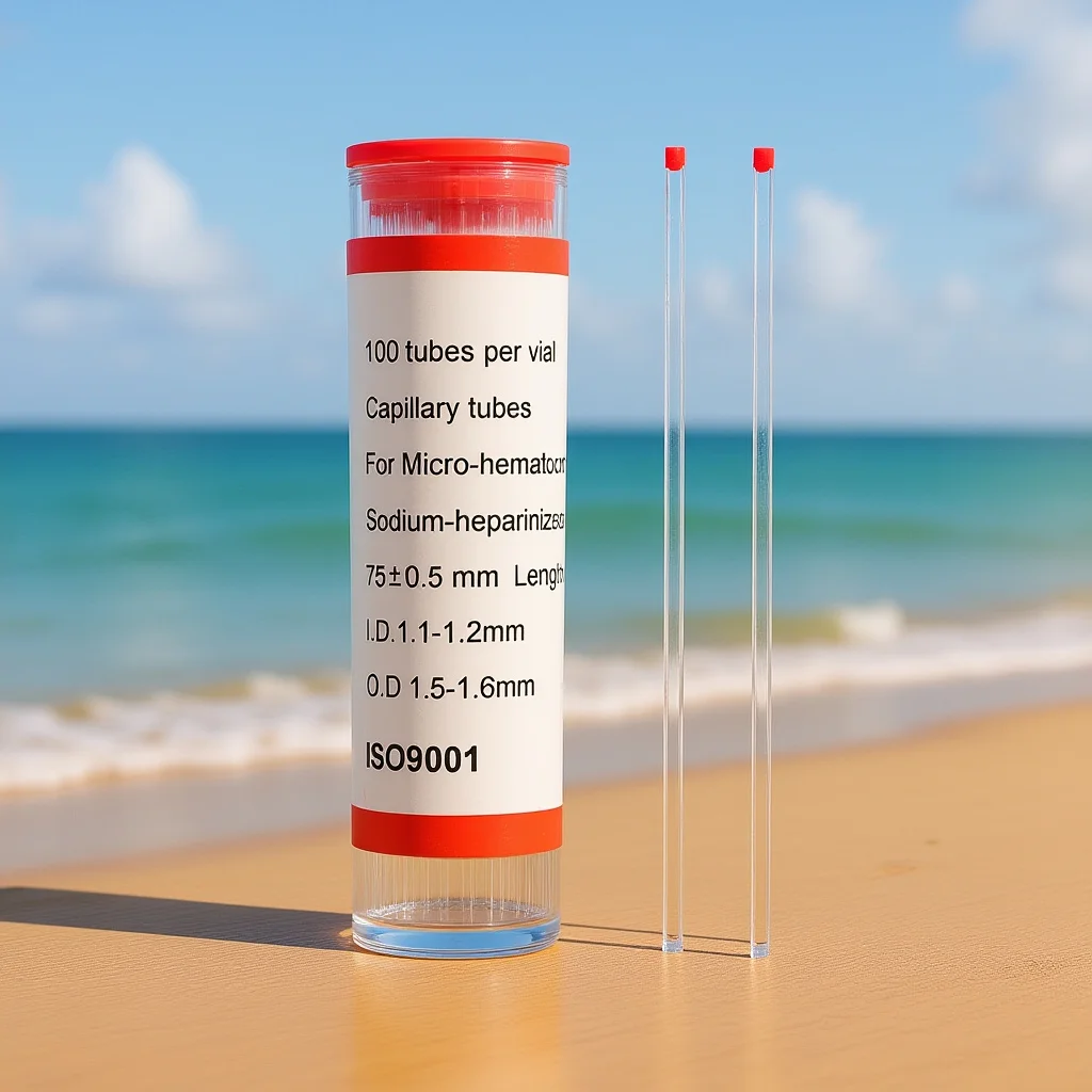 

Capillary Tubes Heparinized Borosilicate Glass Prevent Clotting Micro Hematocrit Capillary Melting Tube Hospital