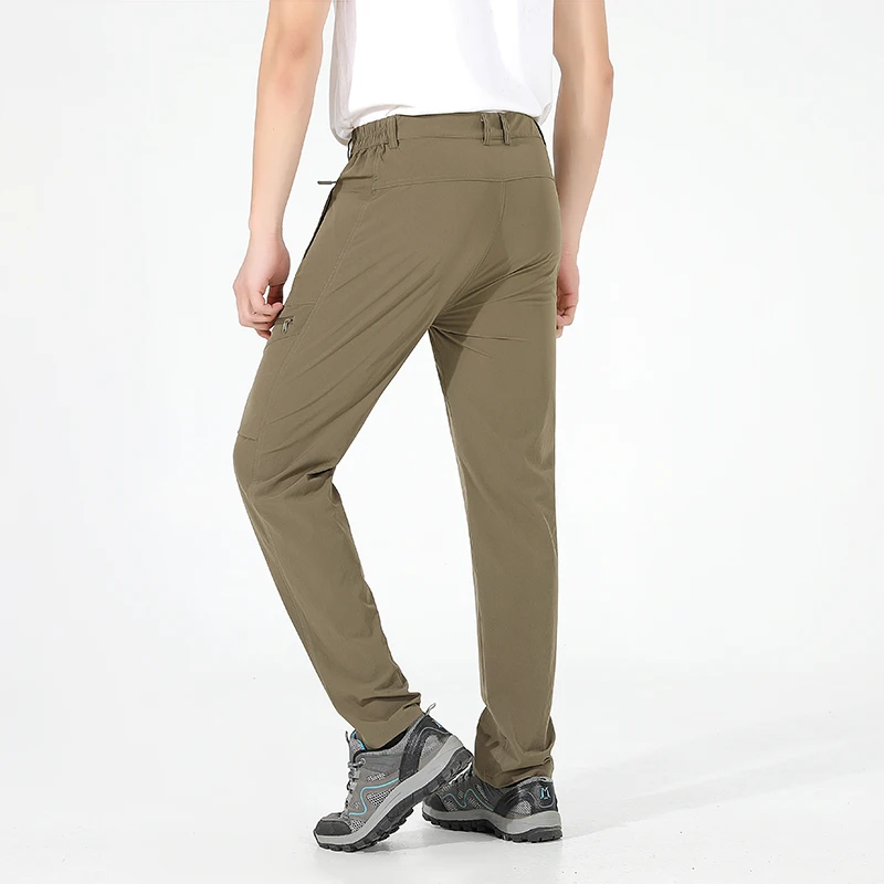 LNGXO Hiking Pants Men 4-Way Stretch Waterproof Summer Cargo Pants Trekking Climbing Camping Outdoor Sports Mountain Trousers