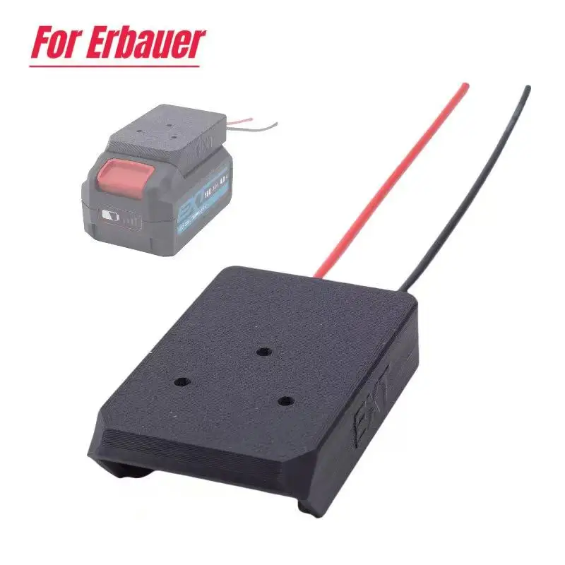 

Инструмент питания DIY Колесный адаптер для Erbauer 18 В 14AWG DIY Dock Power Connector Mount 14 Gauge Wire (без батареи)
