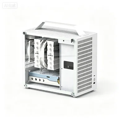 Full Aluminum Mini ITX Computer Chassis Handheld Side‑View Panel SFX PSU Portable Compact Desktop PC Case
