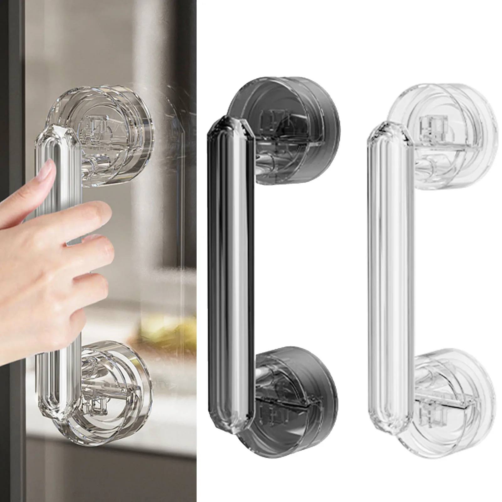 

Anti-slip Handrail with Suction Cup No Drilling Shower Handle Offers Safe Grip for Safety Grab in Bathroom Bathtub Glass Door