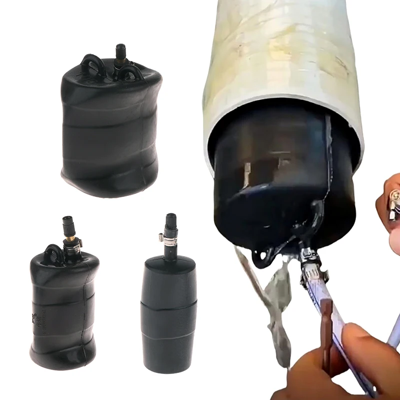 Natural Rubber Drain Air Bag Inflatable Bung Stop Plug Block DN 50/75/100/110 Pipe DIY Accessories