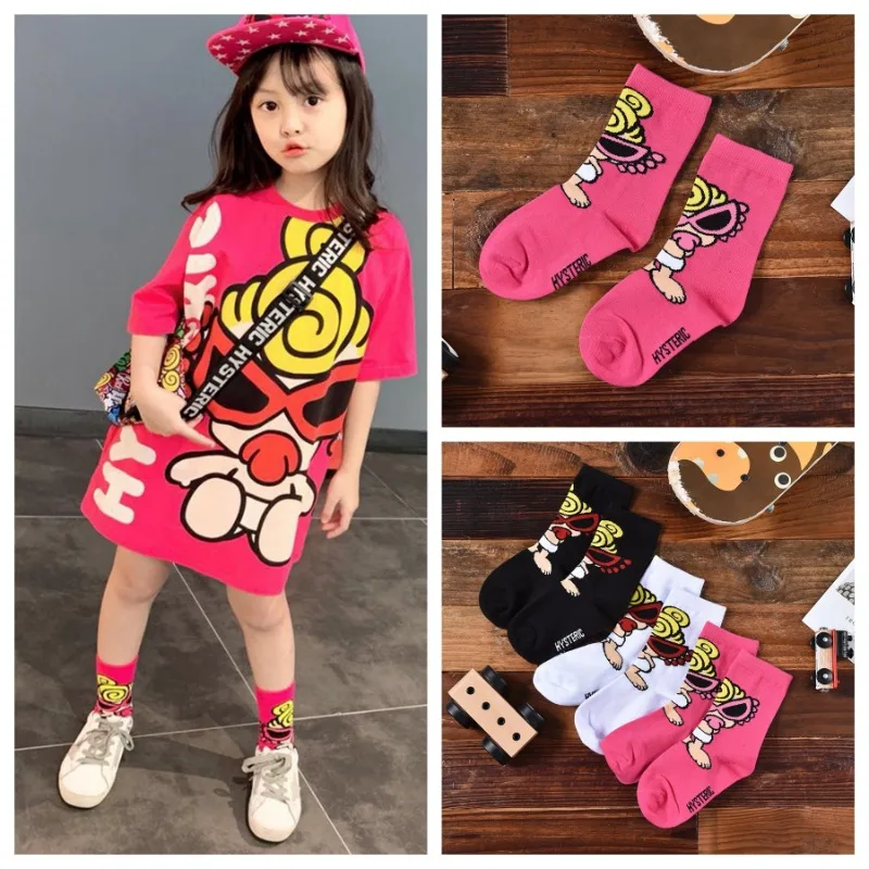 

Children's Socks Parent-child Cute Cotton Cartoon Trendy Baby Stockings Kids Sock Girls