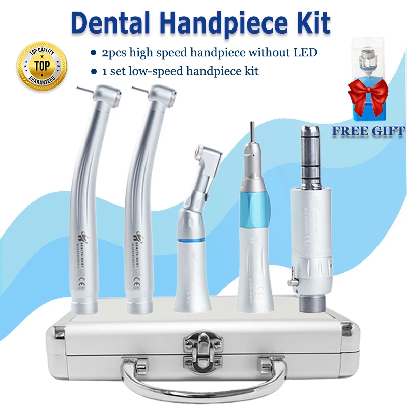 

Dental Student Handpiece Kit Push Button Type High Speed Air Turbine And EX-203C External Water Spray Low Speed Handpiece Set