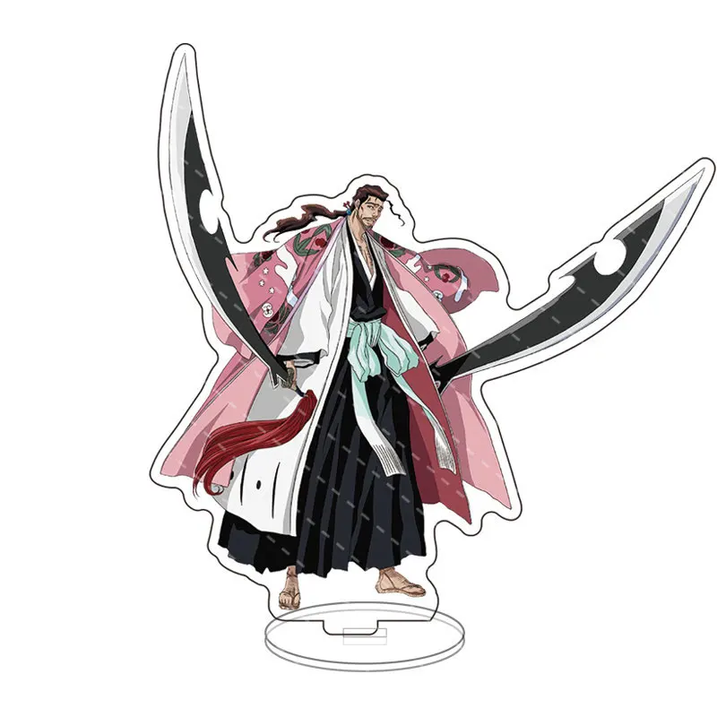 Hot Cartoon BLEACH Anime Figure Kyouraku Shunsui Zaraki Kenpachi supporti in acrilico Hirako Shinji Model Desk Decor Toy regalo di compleanno