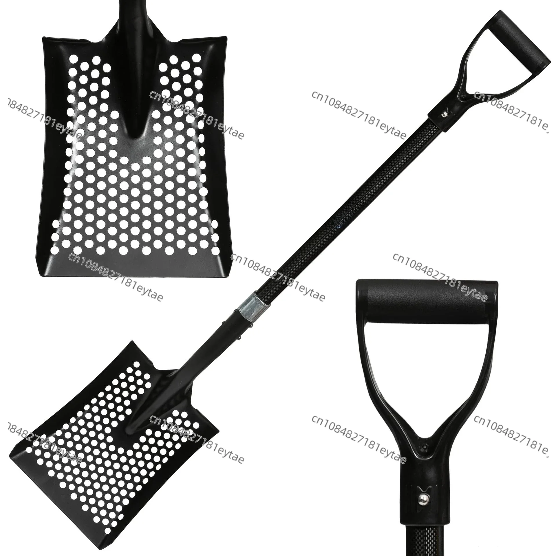 Beach carbon sieve sand shovel, can also be used to clean chicken manure, sheep manure and sand, light and durable