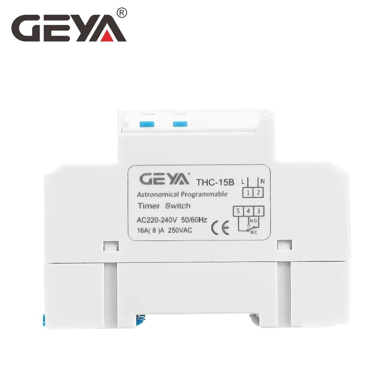 GEYA THC Astronomical Timer Switch LCD Display 16A 20A 30A Timing Control Latitude Switch 110V 220V