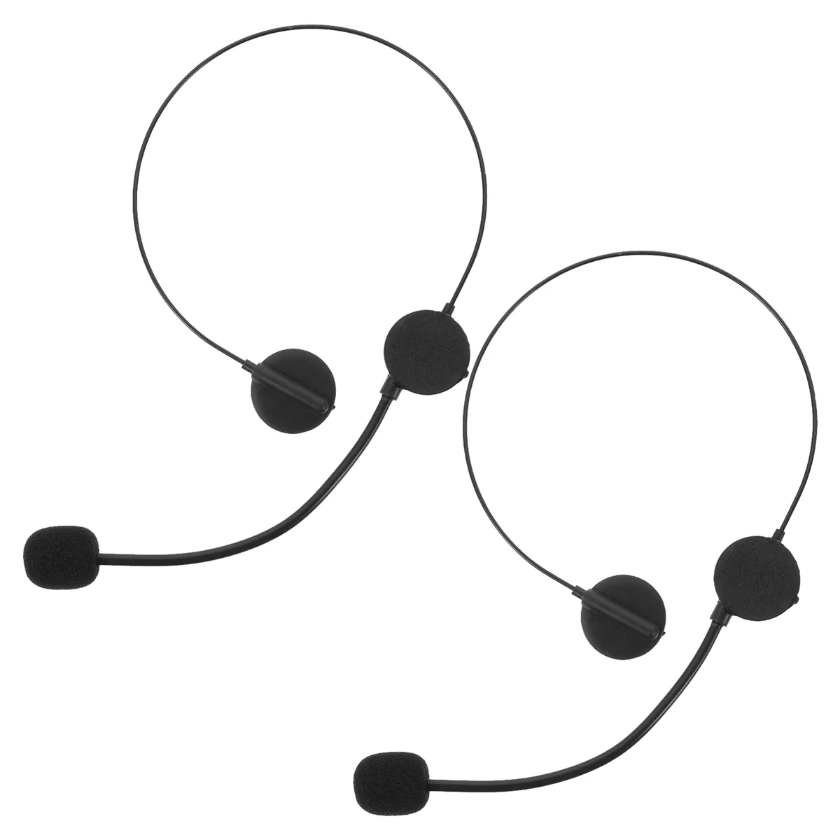 BOFF- قطعتان من ملحقات سماعات الرأس التنكرية، سماعات ميكروفون مزيفة لديكور مغني روك ستار لحفلات الهالوين