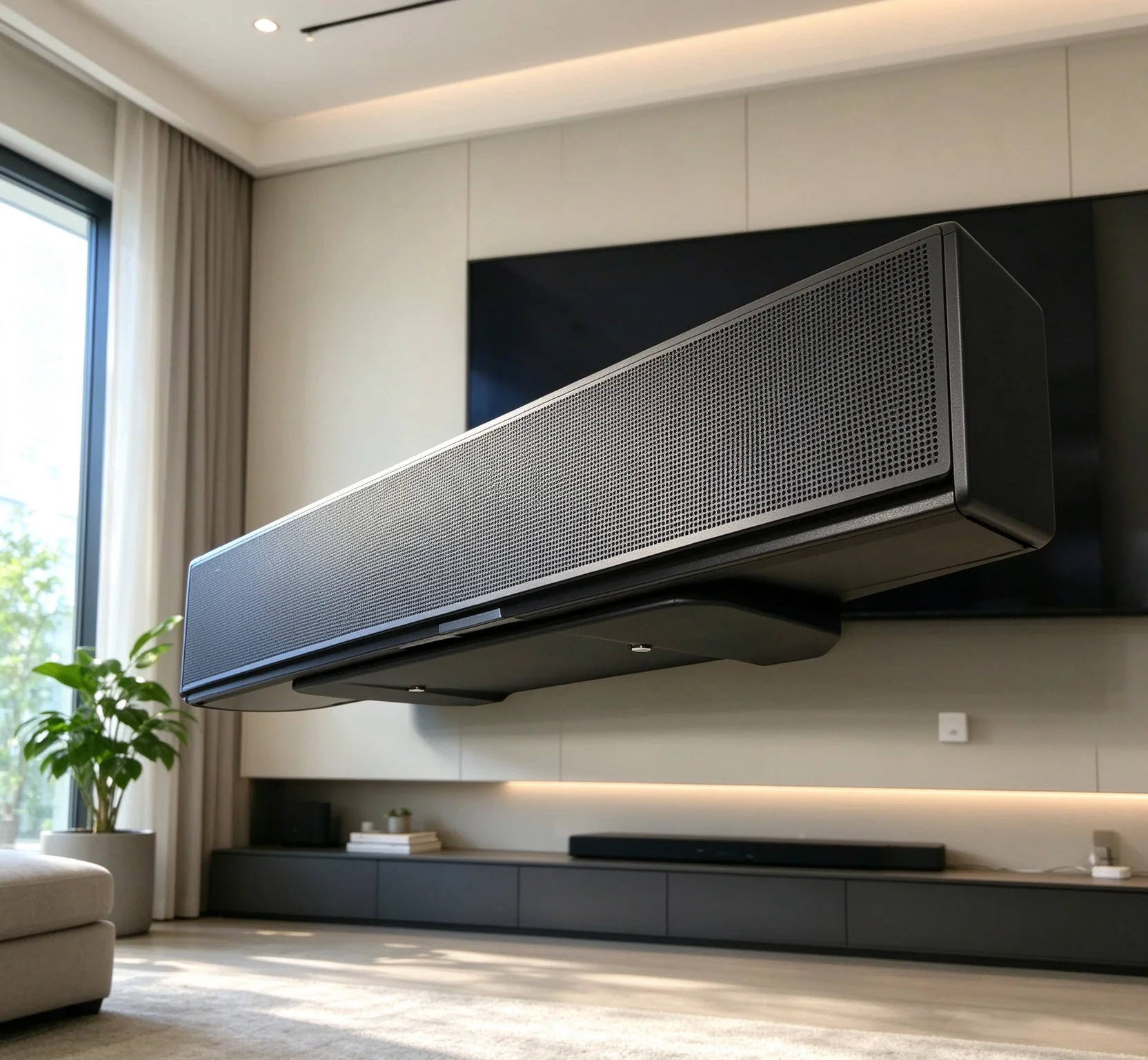 Bracket For SONOS (Beam Gen1/Gen2) Accurate 3D Molding Matches Device Curve Tightly And Brings Neat Visual Effect For Home Theat