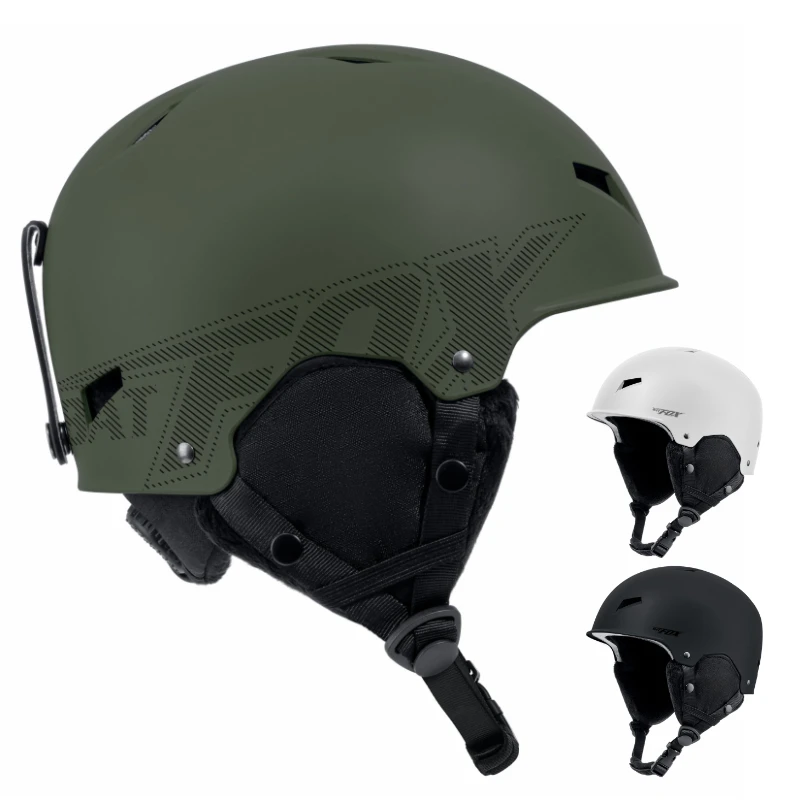 BATFOX-casco de esquí ligero a prueba de golpes para invierno, Snowboard, moto de nieve, patinaje, hombres, mujeres, adolescentes, niños, adultos,