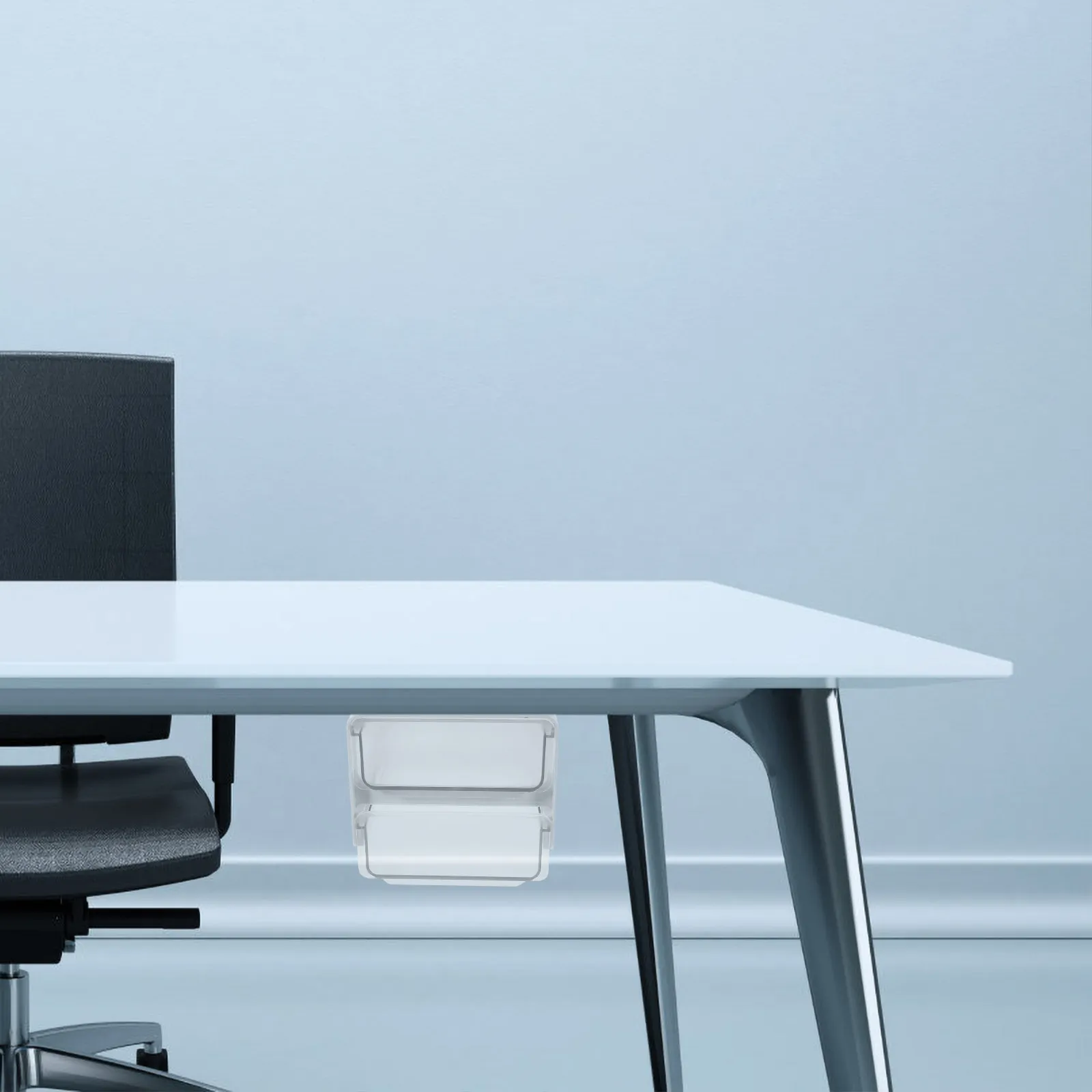 plastic-under-desk-organizer-drawer-sturdy-abs-pp-material-hidden-storage-box-desktop-organizer-adhesive-tape-office-stationery