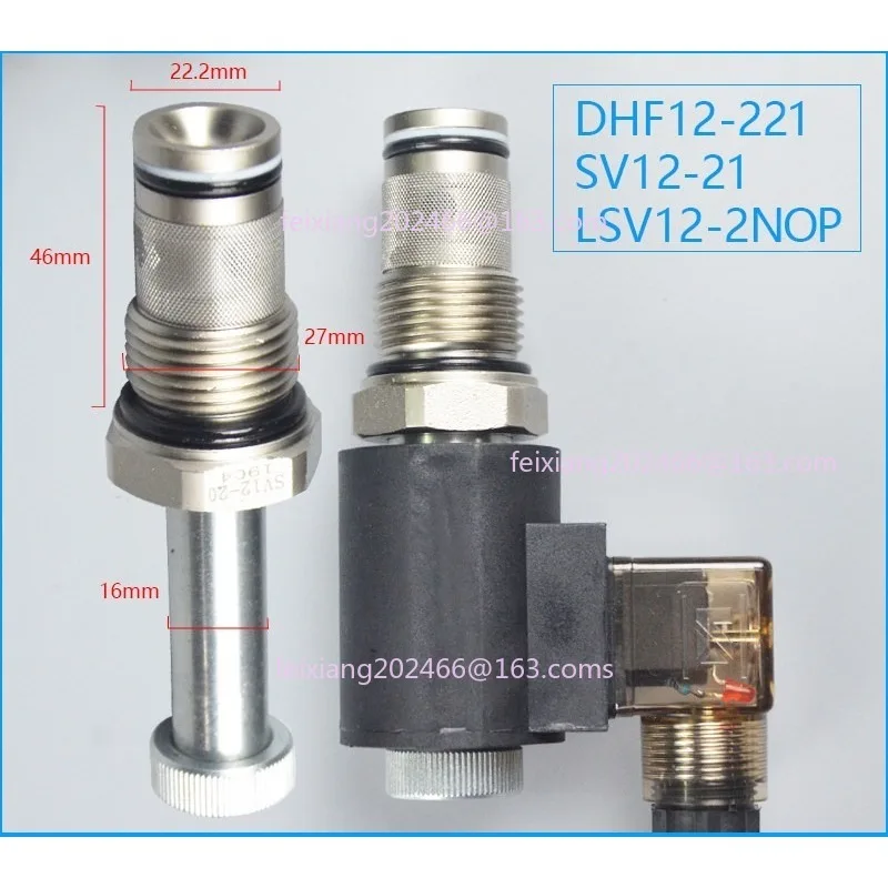 Hydraulic Threaded Cartridge Solenoid Valve Pressure Relief 2-Position 2-Way DHF08-220H SV08-20-M LSV-2NCP-M