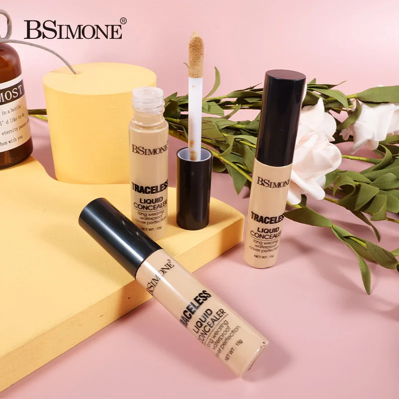 15g Vloeibare Foundation Concealer Vrouwen Gezicht Make-Up Waterdichte Olie-Controle Concealer Basiscrème Cover Donkere Kringen Huidverzorging