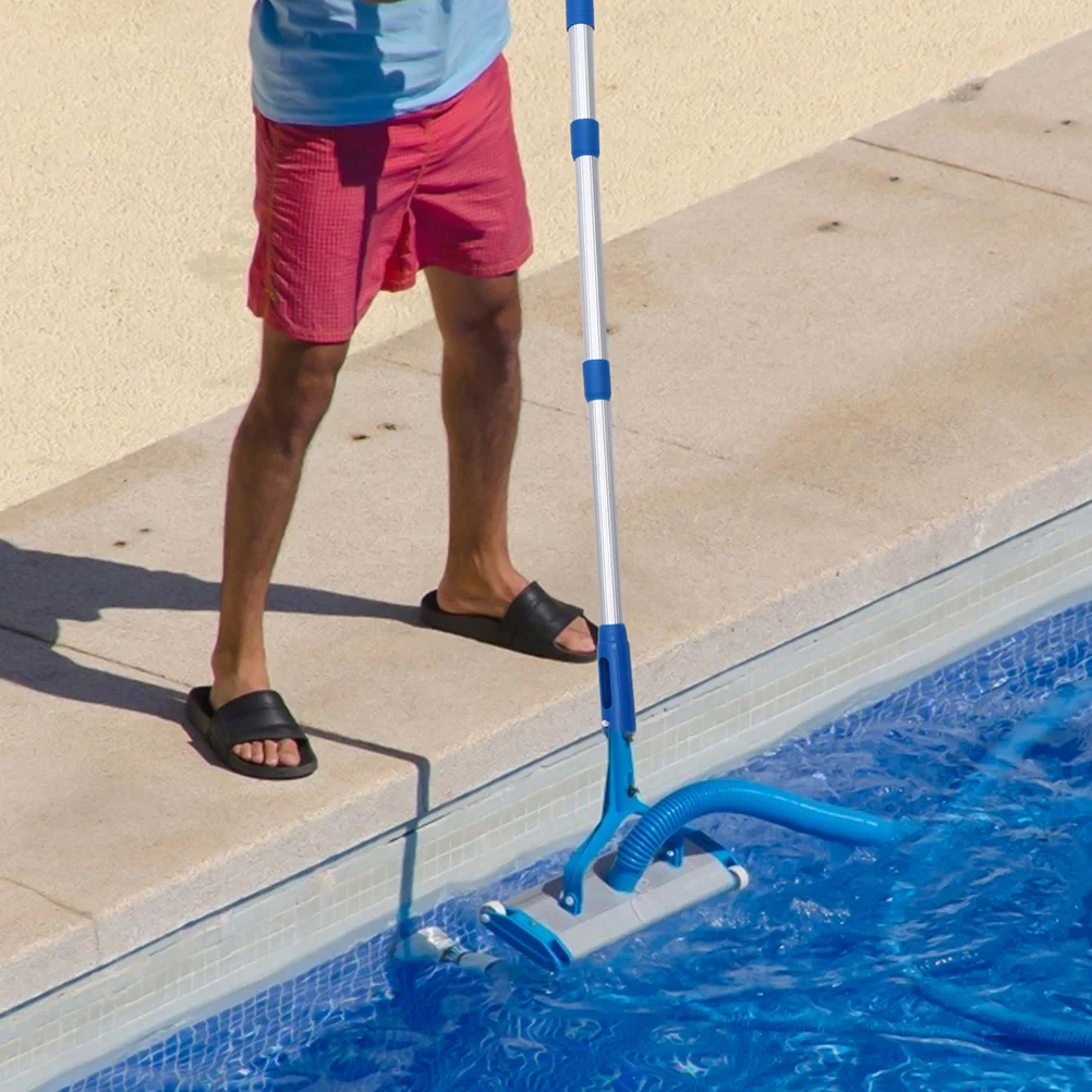 

2Pcs Adjustable Pool Skimmer Pole Aluminum Material for Marine Debris Collection Pool Net Fishing Basket Accessory Lightweight