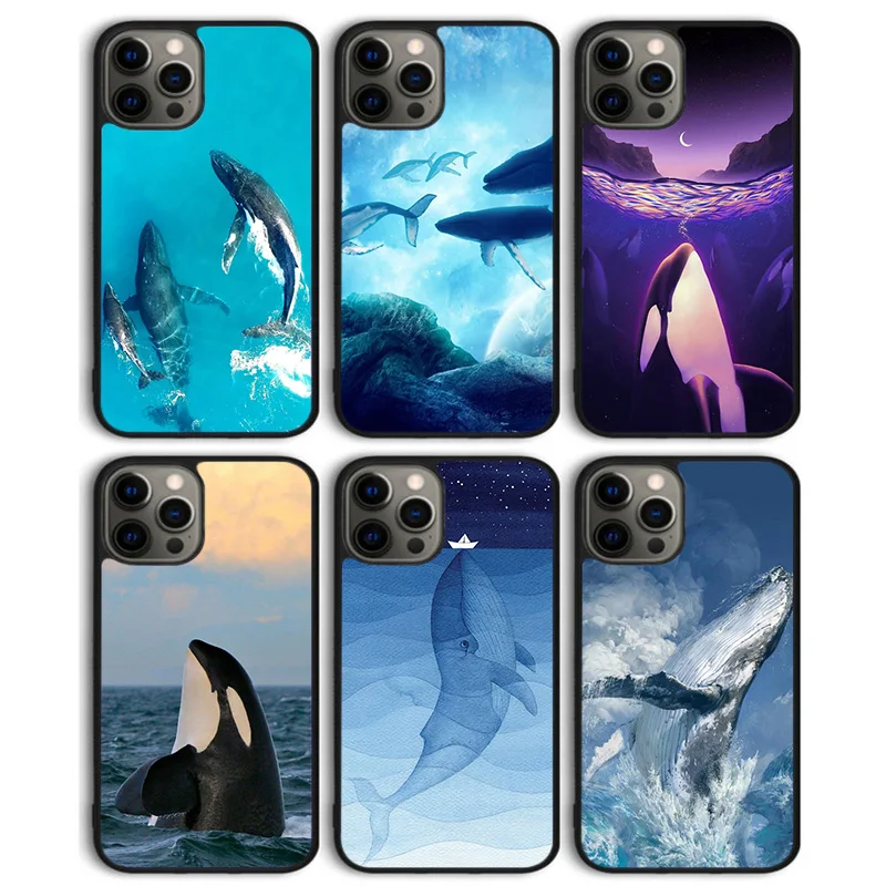 Killer Whales Ocean animals Phone Case For iPhone 15 16 SE2020 11 12 13 14 Pro Max Mini Cover For iPhone Max 7 8 Plus Fundas