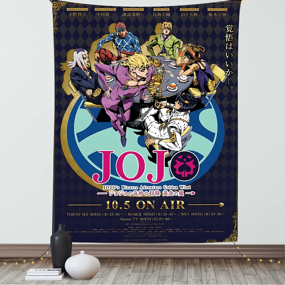 

Classic Japanese Anime JOJO Cool Photography Backdrop For Girls Baby Shower Birthday Party Decor Dessert Table Banner Supply