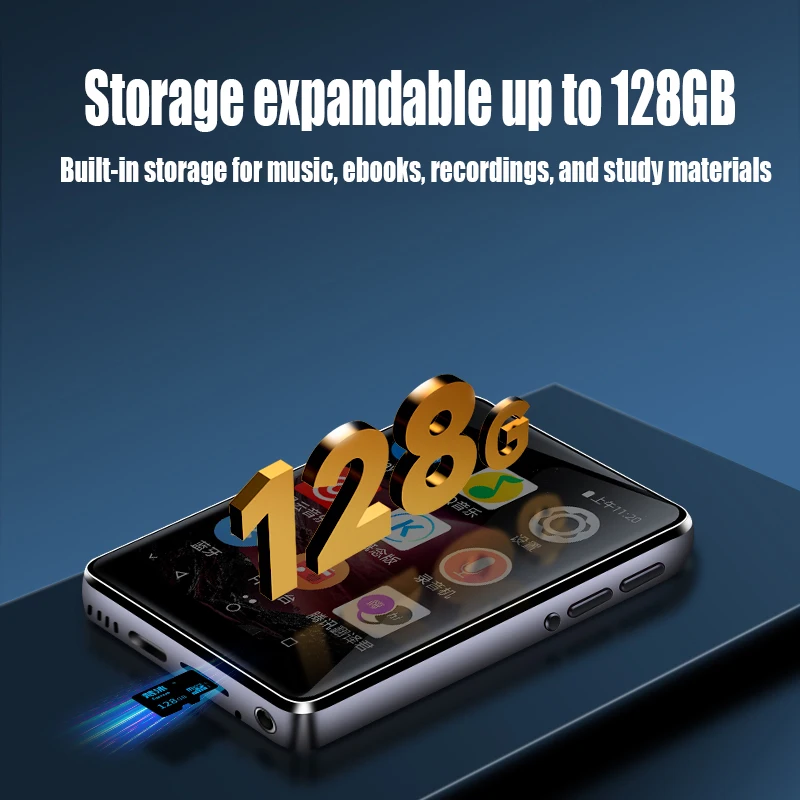 Famue PA03 Android Bluetooth مشغل MP3/MP4 صوت بدون فقدان | شاشة 2.8 بوصة | 80 جيجابايت | واي فاي | يوتيوب/تويتر/سبوتيفي تنزيل SQ HIFI #3