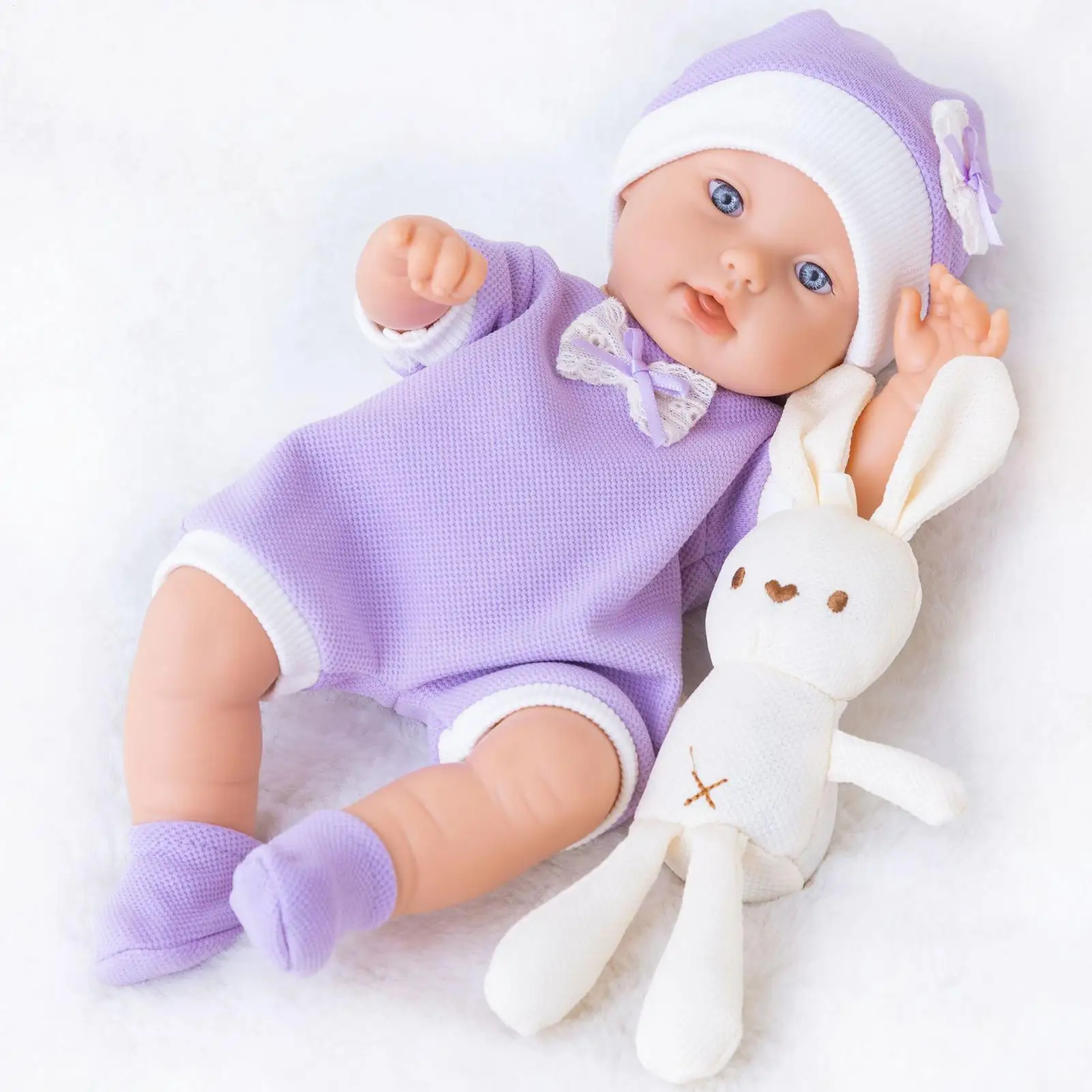 

12-Inch Realistic Kids Doll, Full Body Washable Realistic Baby Doll, Comfort Toy Handmade Art Doll Real Life Kids Dolls