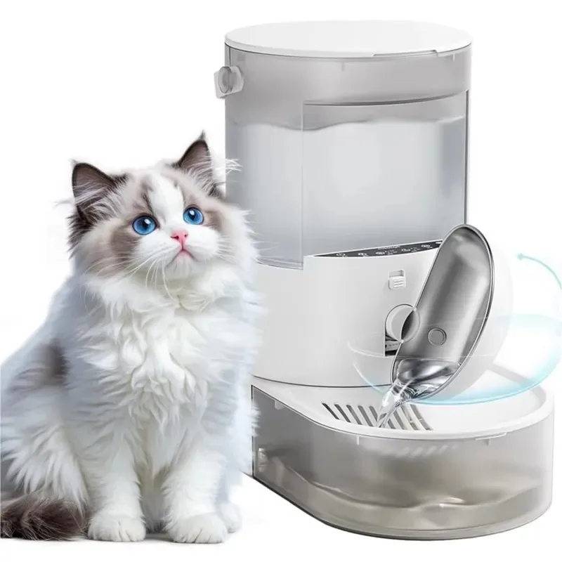 3.8 liters rechargeable pet water dispenser (for cats and dogs) wireless automatic water dispenser, no filter, APP operating