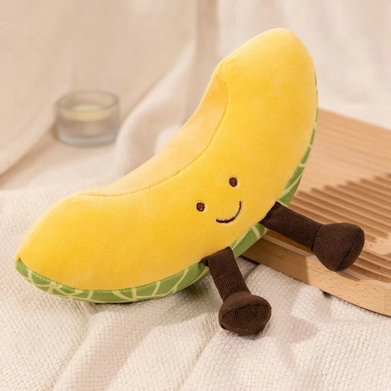 Jouet en peluche de fruits mignons, pastèque Durian, petite poupée plante Super douce Kawaii comme cadeau d'anniversaire et de noël pour enfants