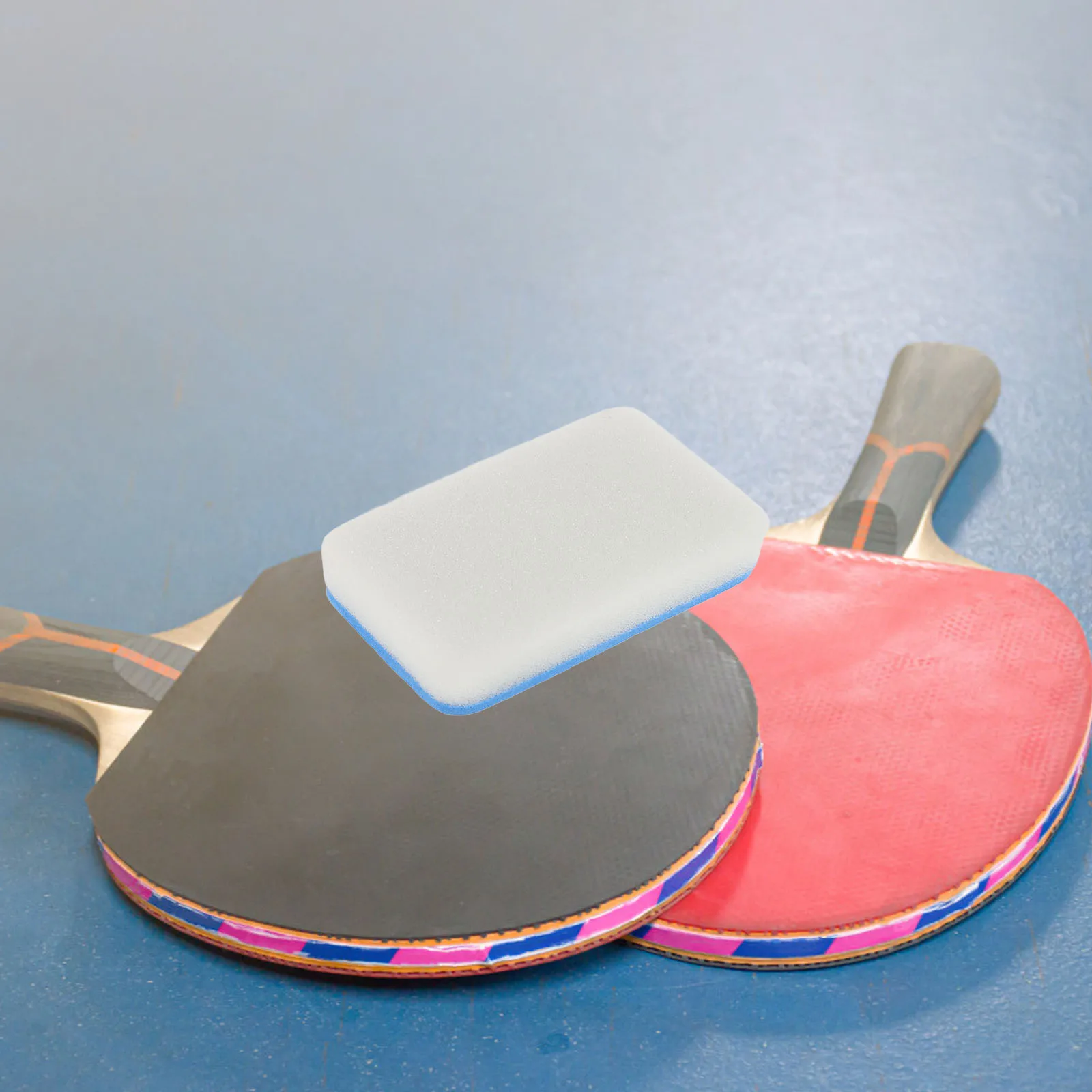 

2Pcs Portable Paddle Cleaner Table Tennis Racket Sponge Cleaning Tool Reusable Scrubber Gentle Effective for Rubber Maintenance
