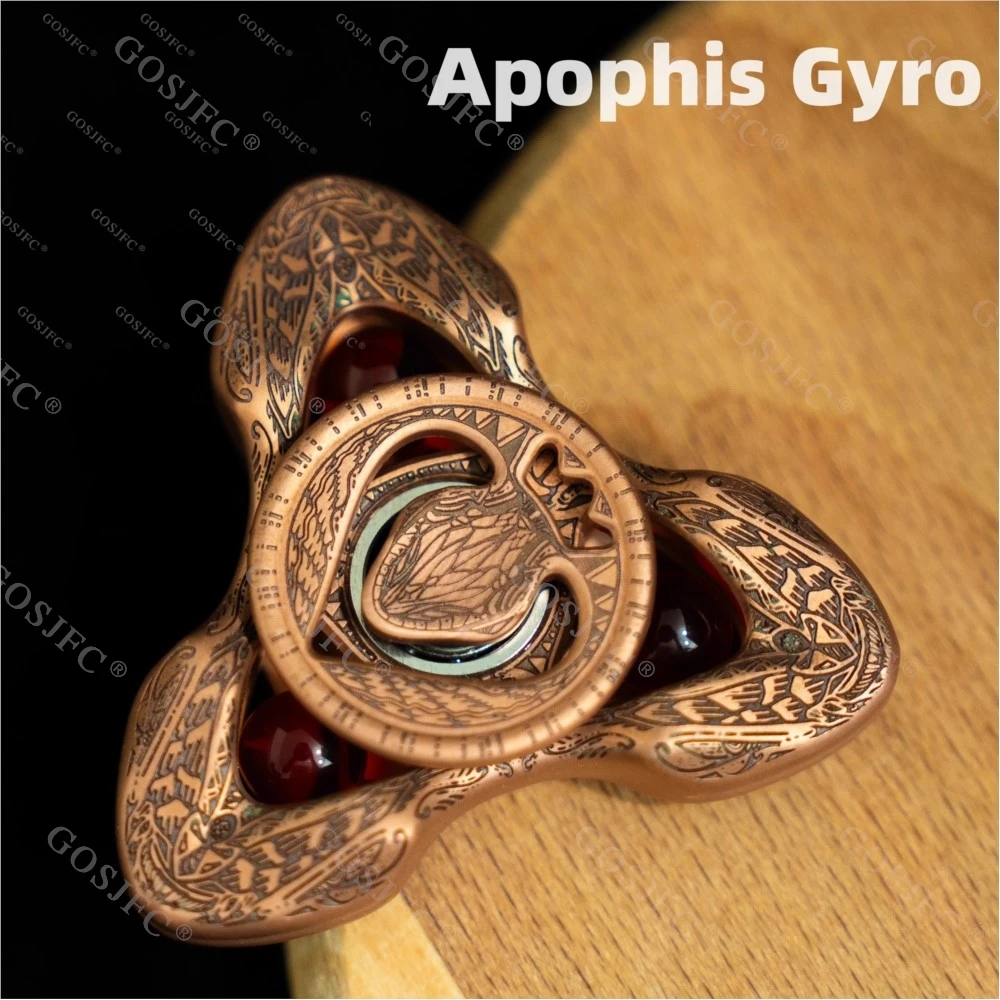 

Apophis Gyro Fidget Spinner Металлическая медная игрушка для снятия стресса Игрушки для взрослых Игрушки для беспокойства