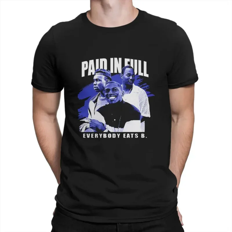 Men T-Shirt Mens Womens Everybody Paid In Full  Gifts For Music Fan Pure Cotton Short  Paid In Full T Shirt Collar Gift Idea