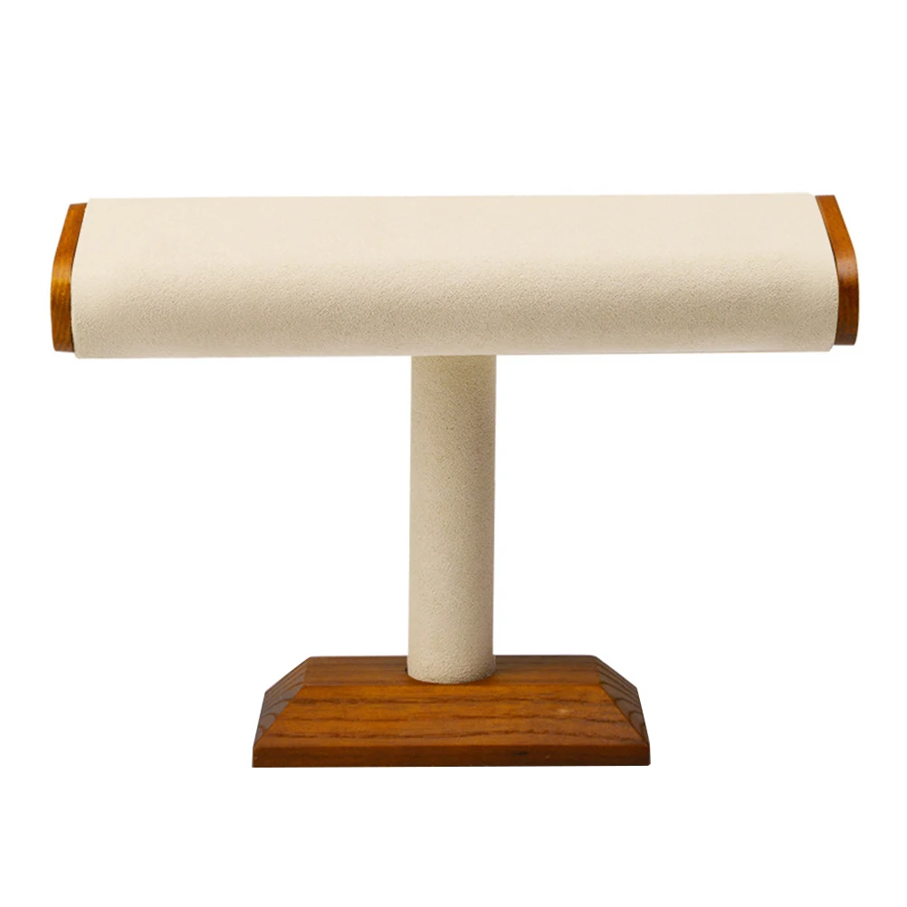 Mikrofaser Holz Display Armband Halter Ganizer Rack Schmuck Halter Rack Schmuck Ganizer Lagerung Lösung