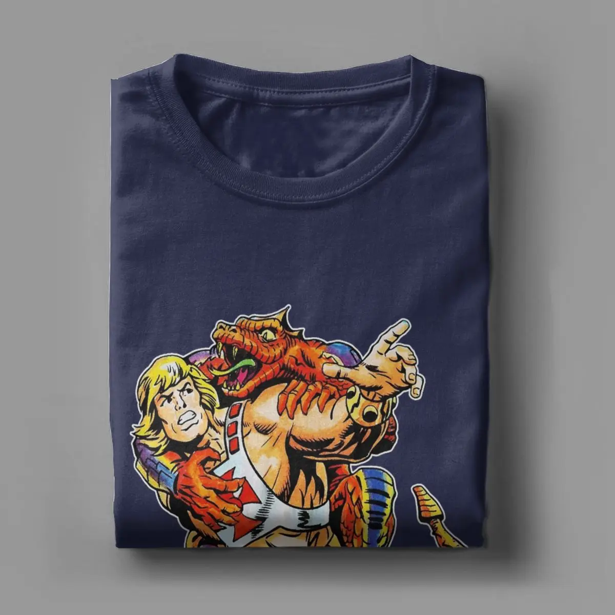 Men T-Shirt Rattle Attack He Man Masters Of The Universe Novelty 100% Cotton Tee Shirt Short Sleeve T Shirts Tops Gift Idea