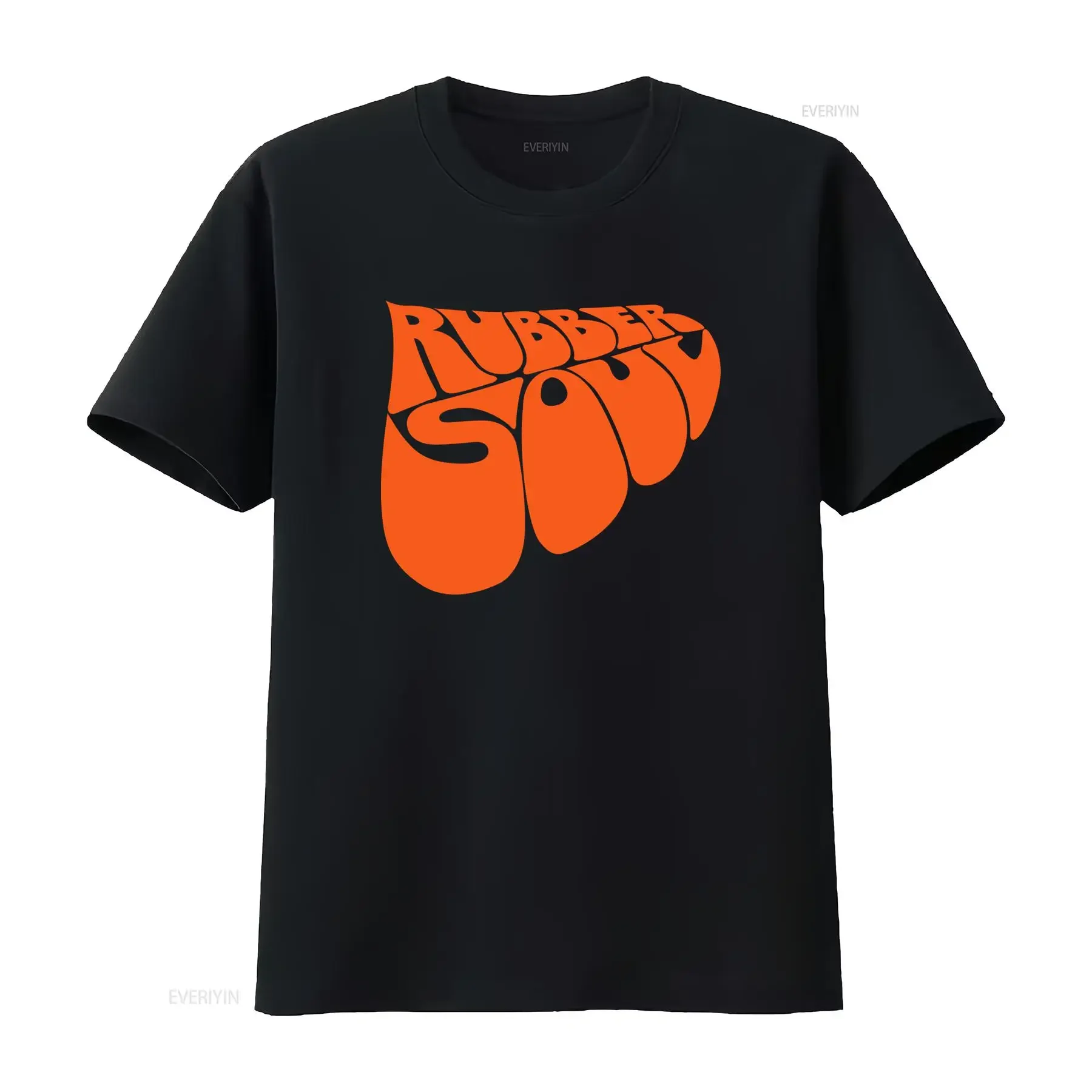 RUBBER SOUL T SHIRT for Men and Women Available in Sizes S M L XL XXL Black White vintage Washed streetwear Stretched graphic