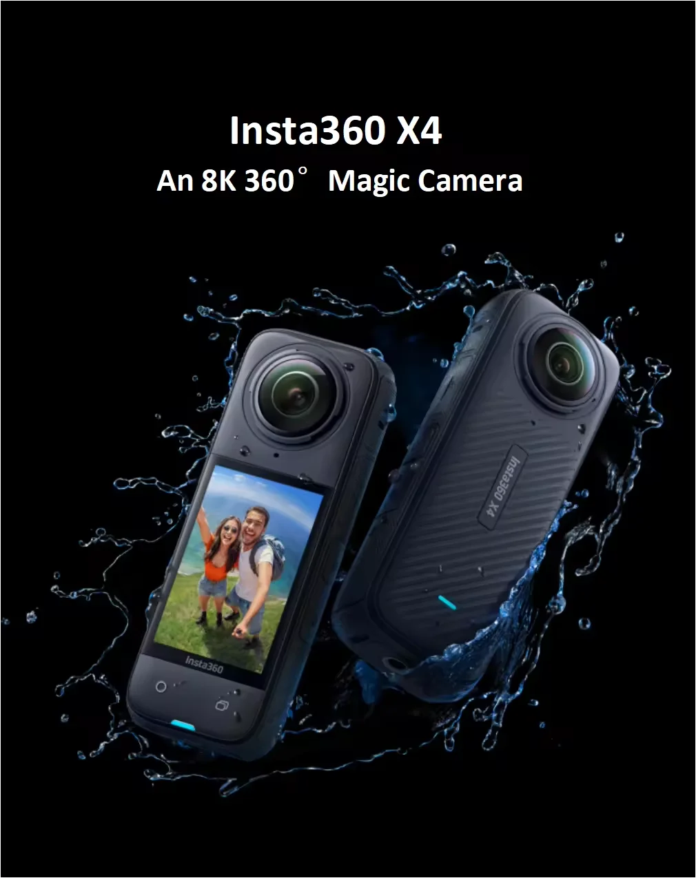 Original Insta 360 X4 New Arrival 360 Action Camera 2290mAh 8K Video 10M Waterproof Panoramic Sport 4K Wide-Angle Camera