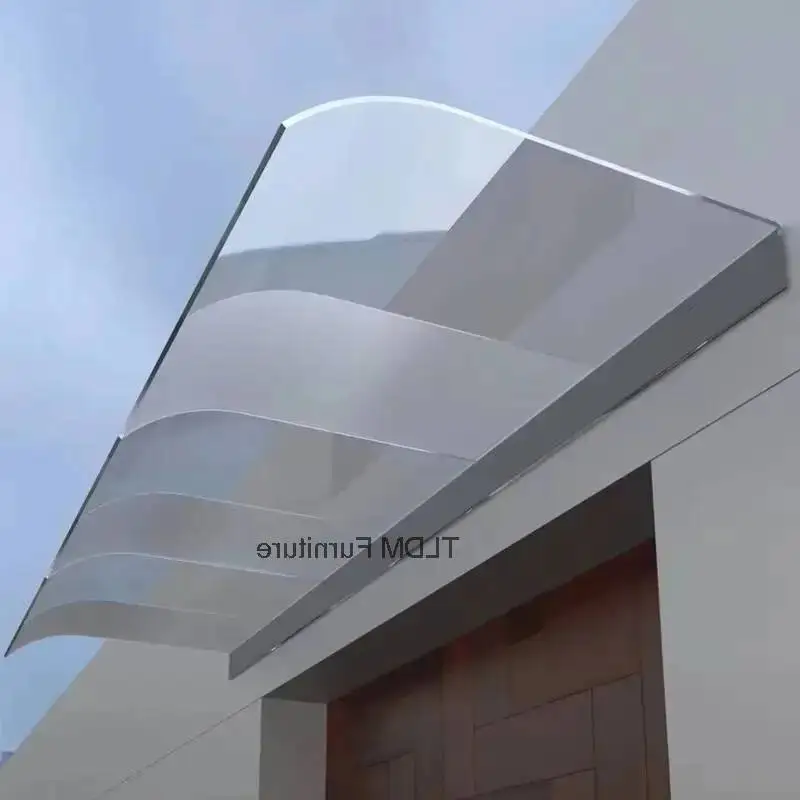 Household Small Matte Awning Awning for Outdoor Modern Outdoor PC Facade Installation Terrace Awnings Creative for Restaurant L
