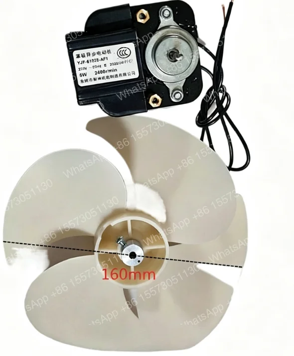 1PCS Refrigerator evaporator motor 6W Li Zhou motor YJF-61025-AF1 cover pole asynchronous motor fan