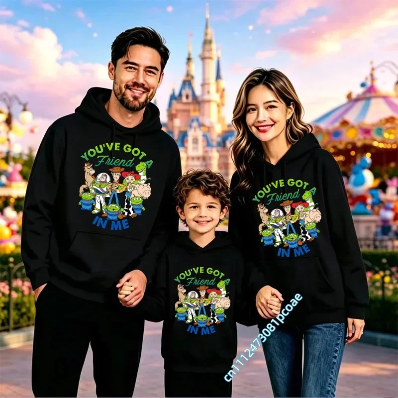 2026 New Disney Toy Story Kids Hoodie for Men, Sport Shirt for Women, Casual Top with Cartoon Print, Fall/Winter Style