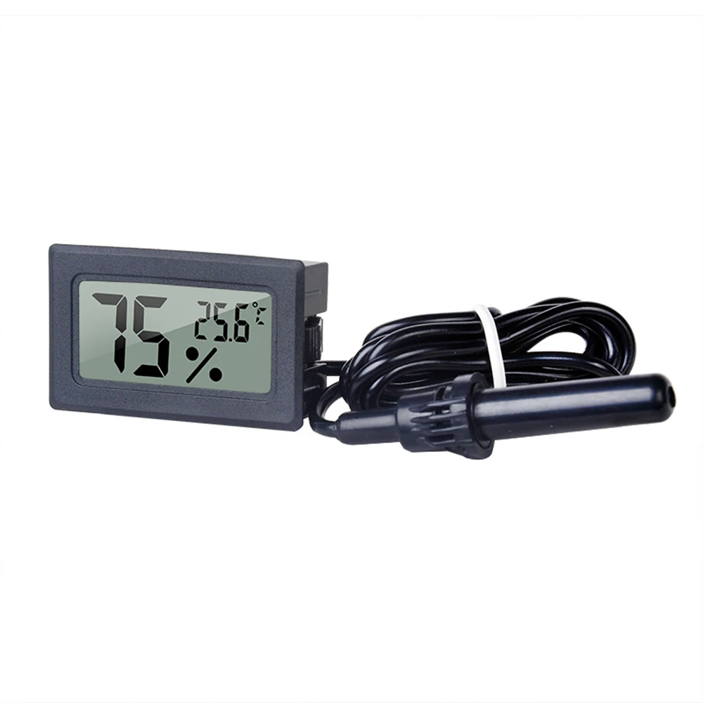 FY-12 Mini LCD Digitalthermometer Hygrometer Messgerät Tester Sonde Inkubator Aquarium Temperatur- und Feuchtigkeitsmesser Sensor Detektor – Detail 9