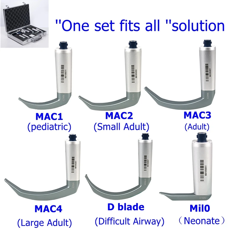 2021 Mcgrath Video Laryngoscope Replace Besdata Portable Rigid Macintosh Adult Pediatric Metal Handle C MAC Video Laryngoscope