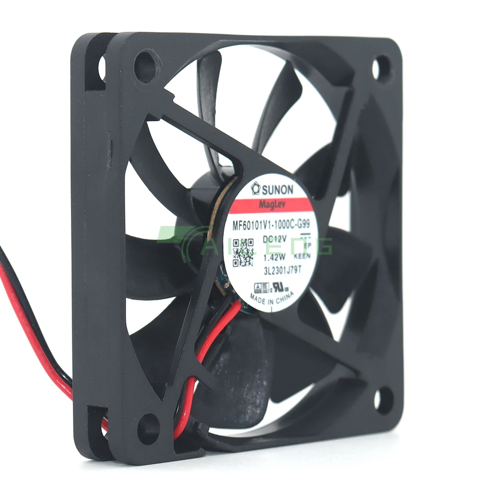 Ventilador de refrigeração Sunon mf60101v1-1000c-g99 6010, 6cm, 60x60x10mm, dc12v, 1.42w, novo