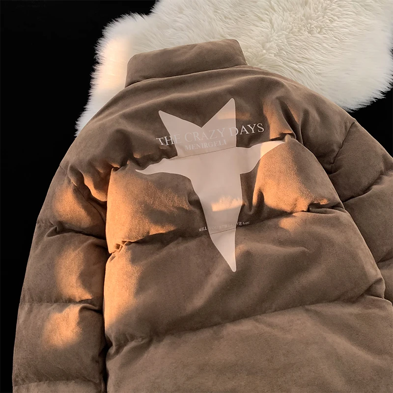 Winter Jacket Men Parkas Thicken Warm Coat Mens  Hip Hop loose Jackets Solid Color Windproof Coat Women\'s Fashion New Streetwear