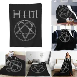 Him Ornate Heartagram Ultra-Soft Micro Fleece Blanket Casual Textile Dust Cover Cover Blanket