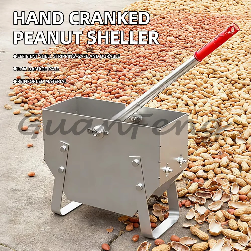 Agricultural Manual Peanut Sheller Hand Crank Peanut Hulling Machine Ideal for Small Farm & Rural Use