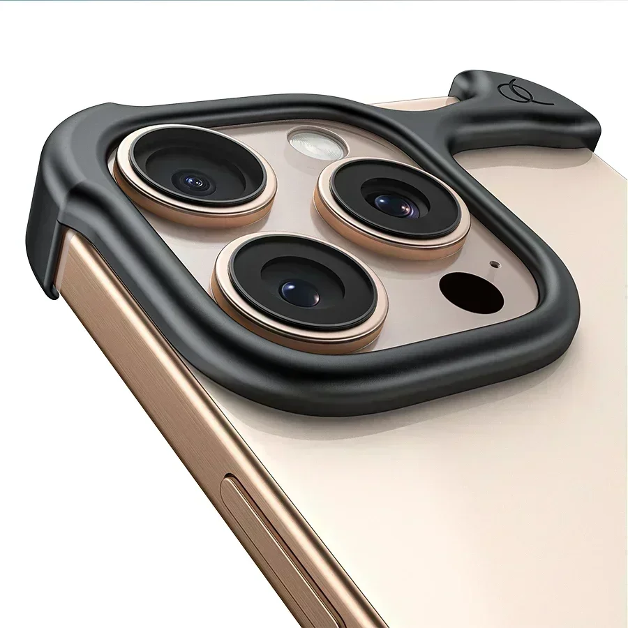 Anti-drop Phone Case Ultralight Pulse Luxury 13 14 15 16 Pro Max 16 Pro Plus Arc Aluminum Metal Bumper iPhone Custom Decoration